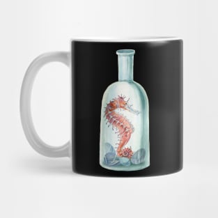 Sea horse in a bottle Mug